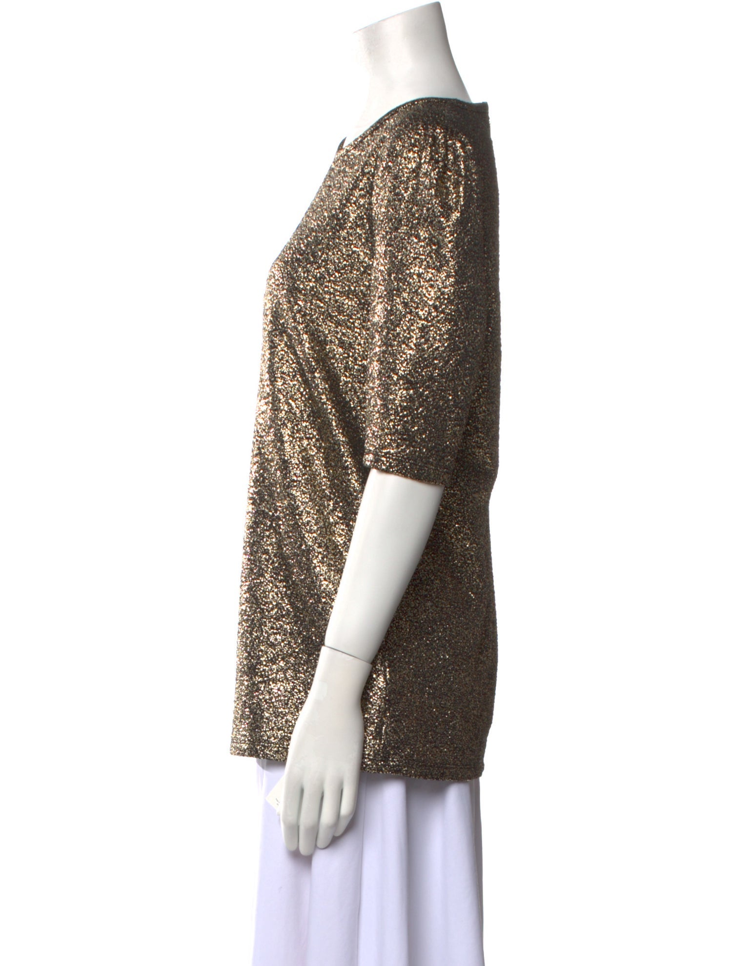 Michael Kors Scoop Neck Short Sleeve Top